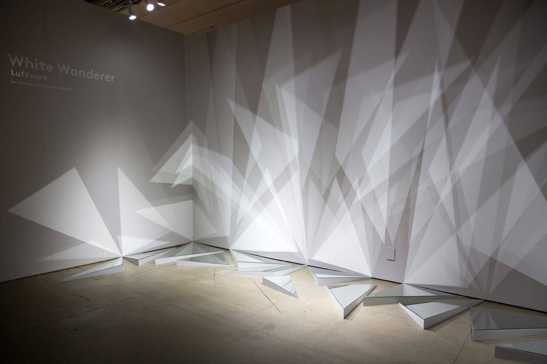 The White Wanderer installation by Luftwerk