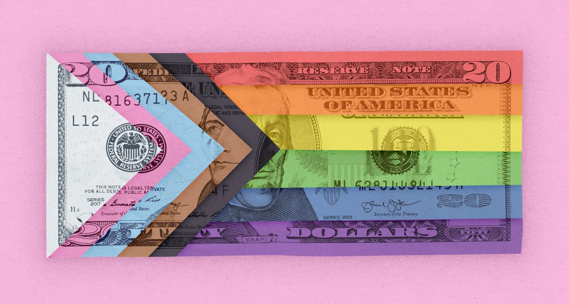 Pride month - Money pride flag