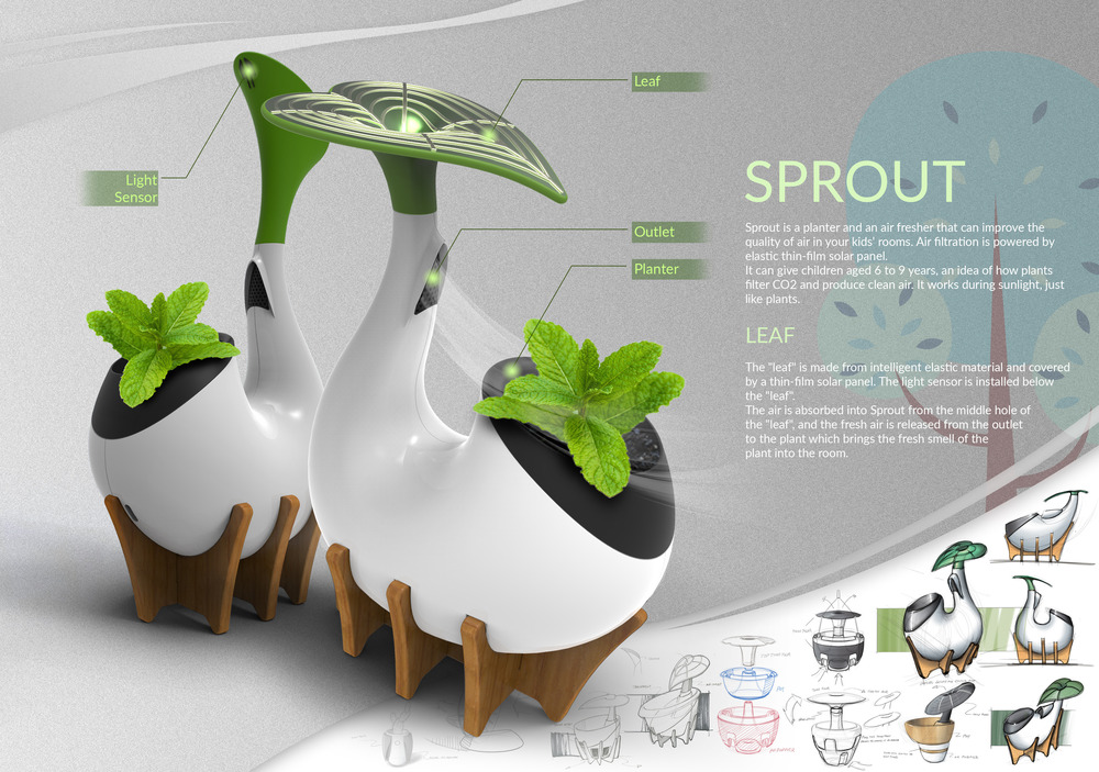 Sprout planter by Shiyu Raymond Guo