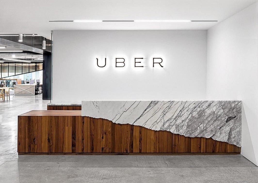 Ultra-modern essence - Uber headquarters by Studio O+A in marble