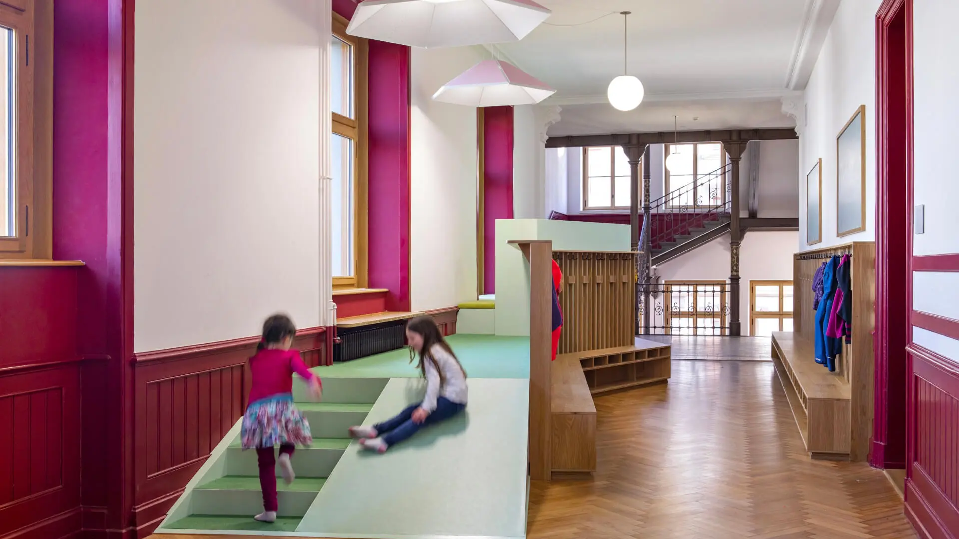 ZMIK turns boring corridors into modern learning spaces
