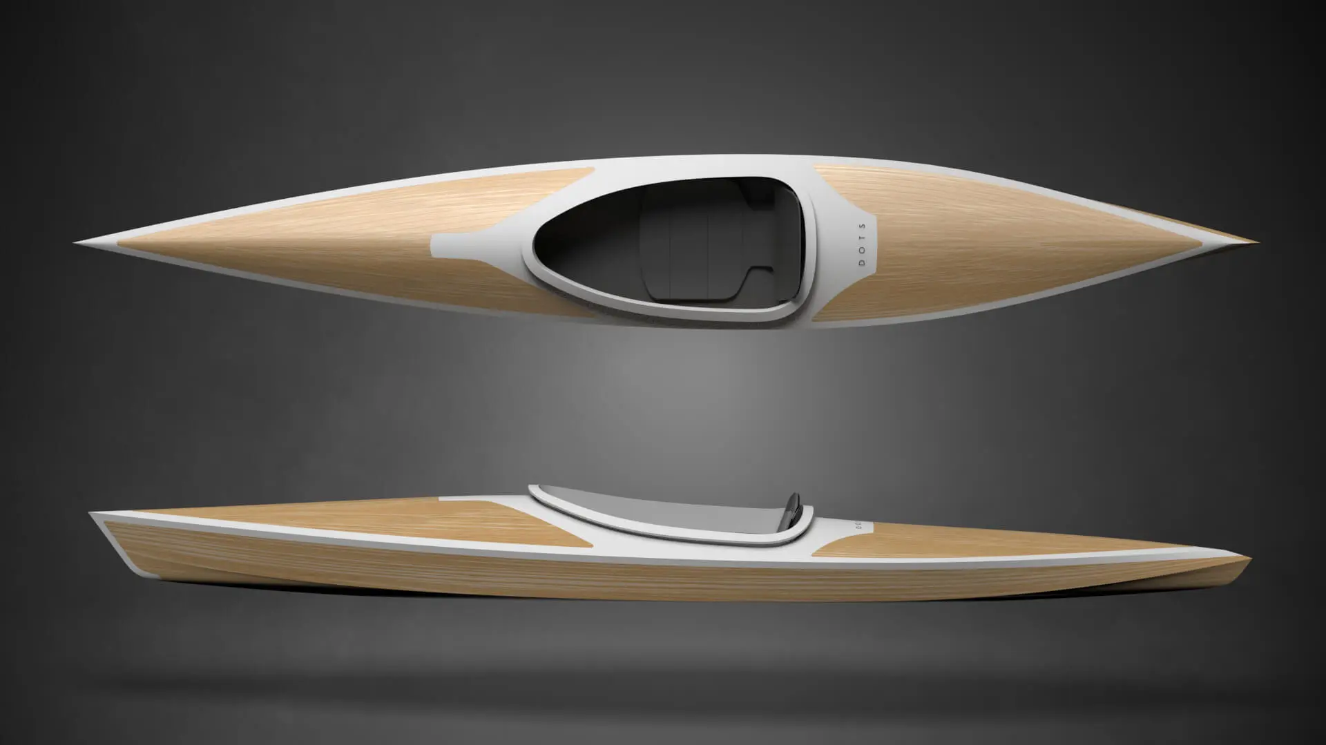 Biocircular Design Thailand - kayak top and side view