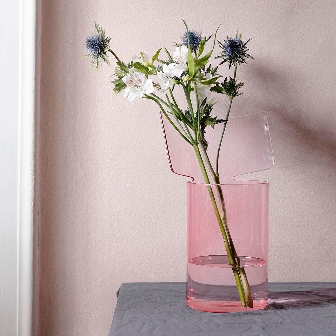 design italy - collection of mouth-blown borosilicate vases