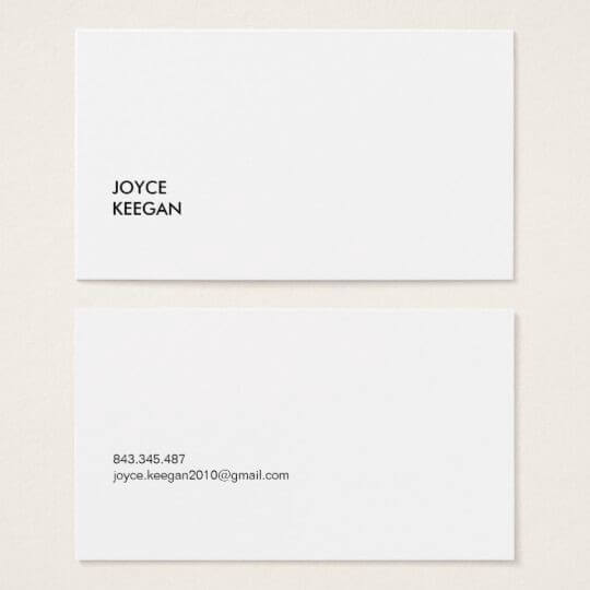 Graphic Design - Minimalist card
