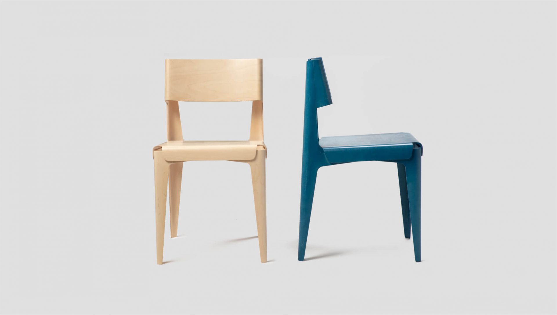Isokon Plus - chair in two finishes
