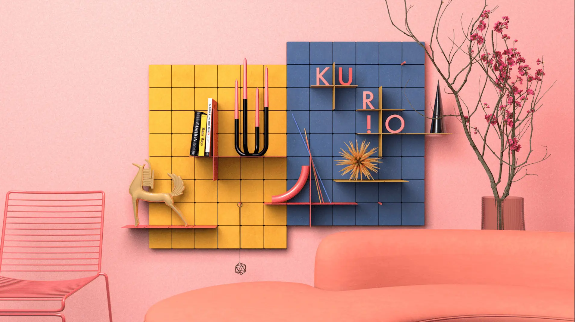 Kur!o shelving system by Von Morgen