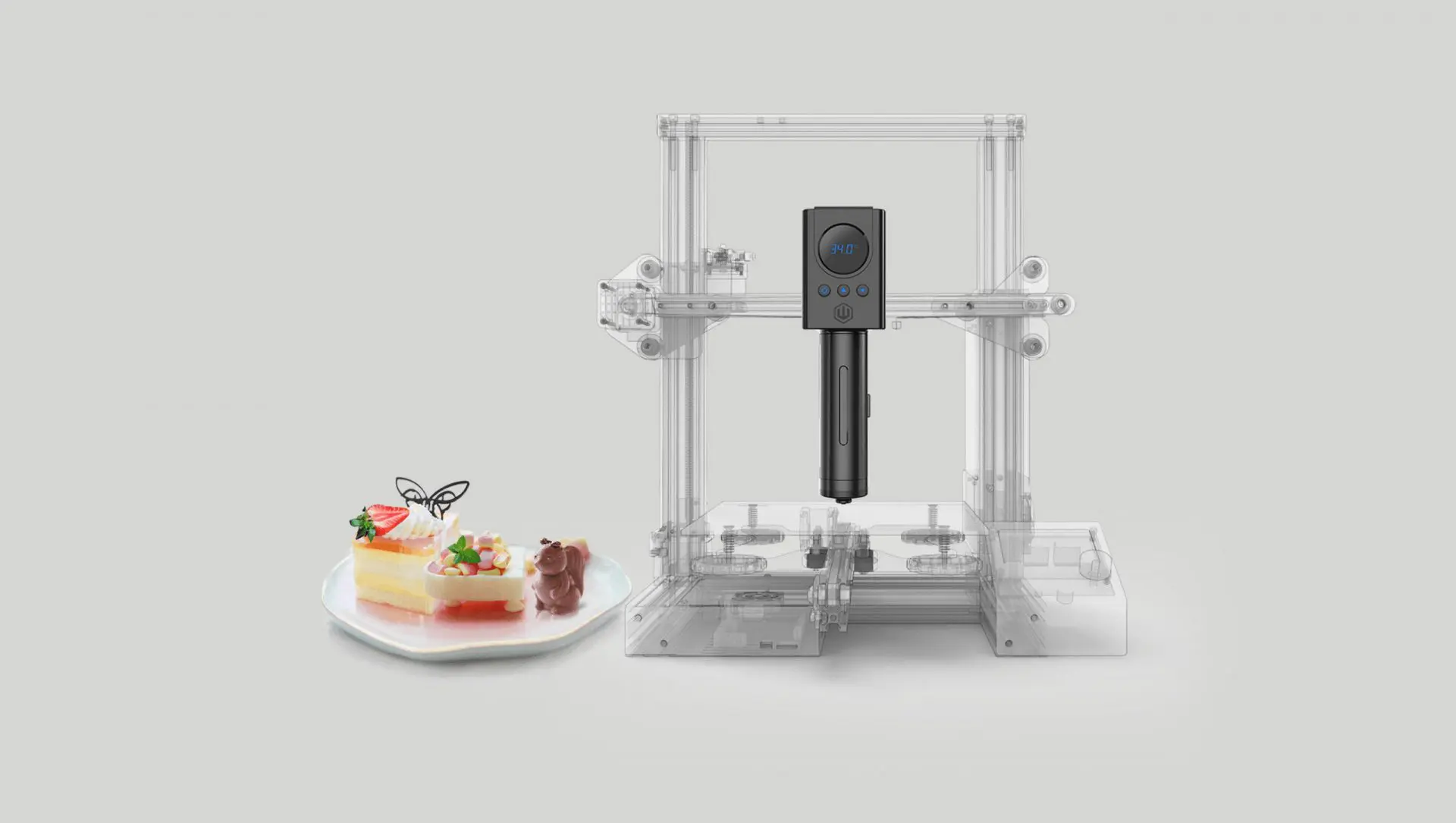 luckybot food 3d printer - with some examples