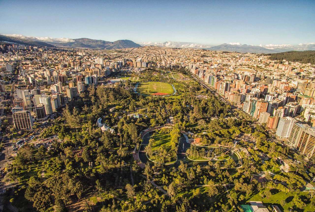Quito - city park overview