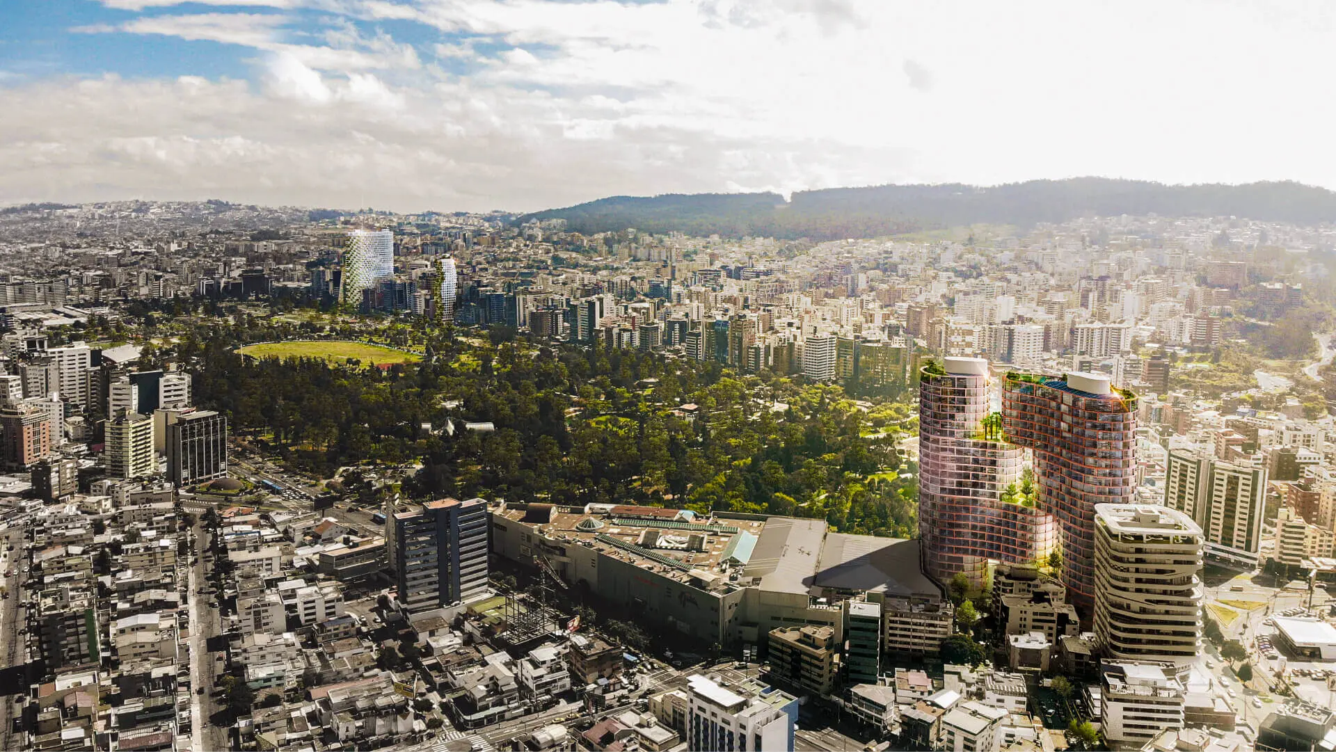 Uribe Schwarzkopf Quito - Quito Mobility - View of La Carolina park
