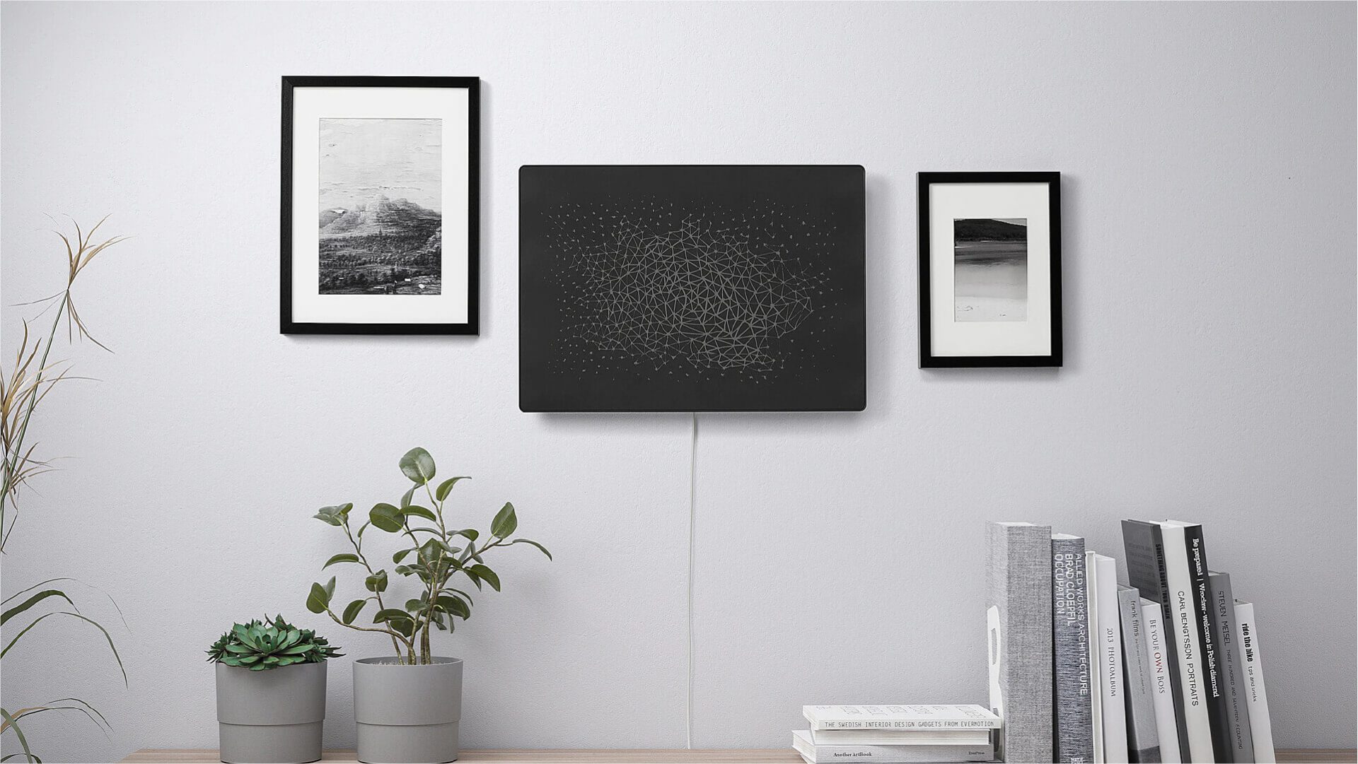 Symfonisk - black as a picture frame on the wall