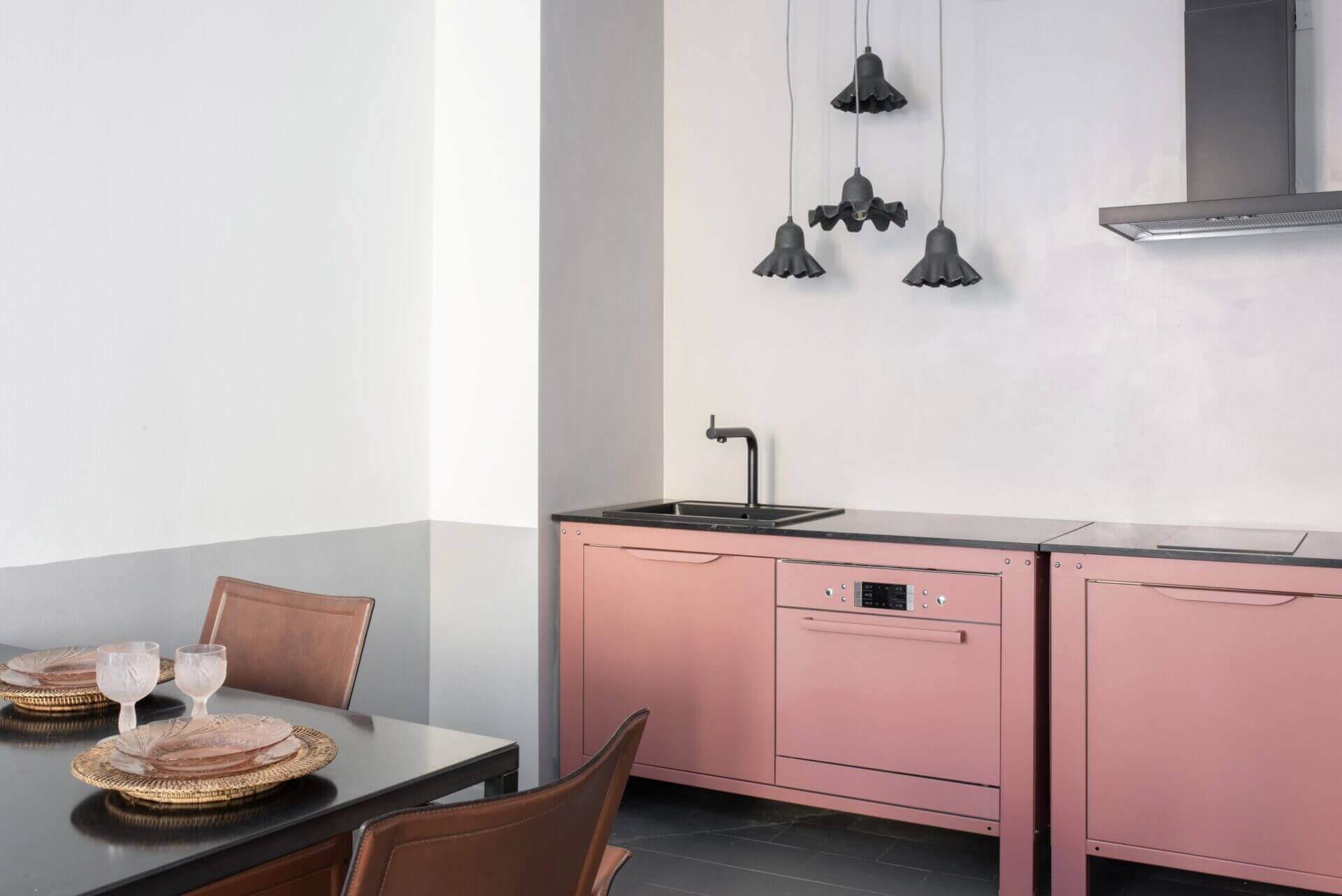 Very Simple Kitchen - pink kitchen