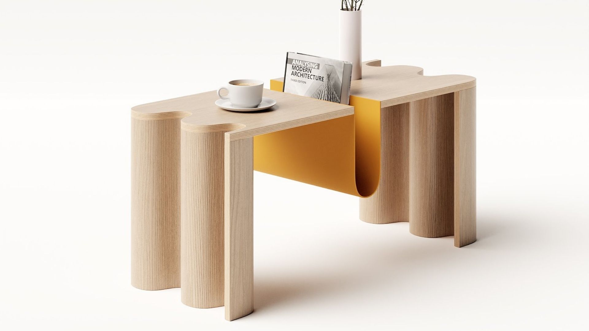 Cloth Coffee Table by Joao Teixeira _ Japandi trend