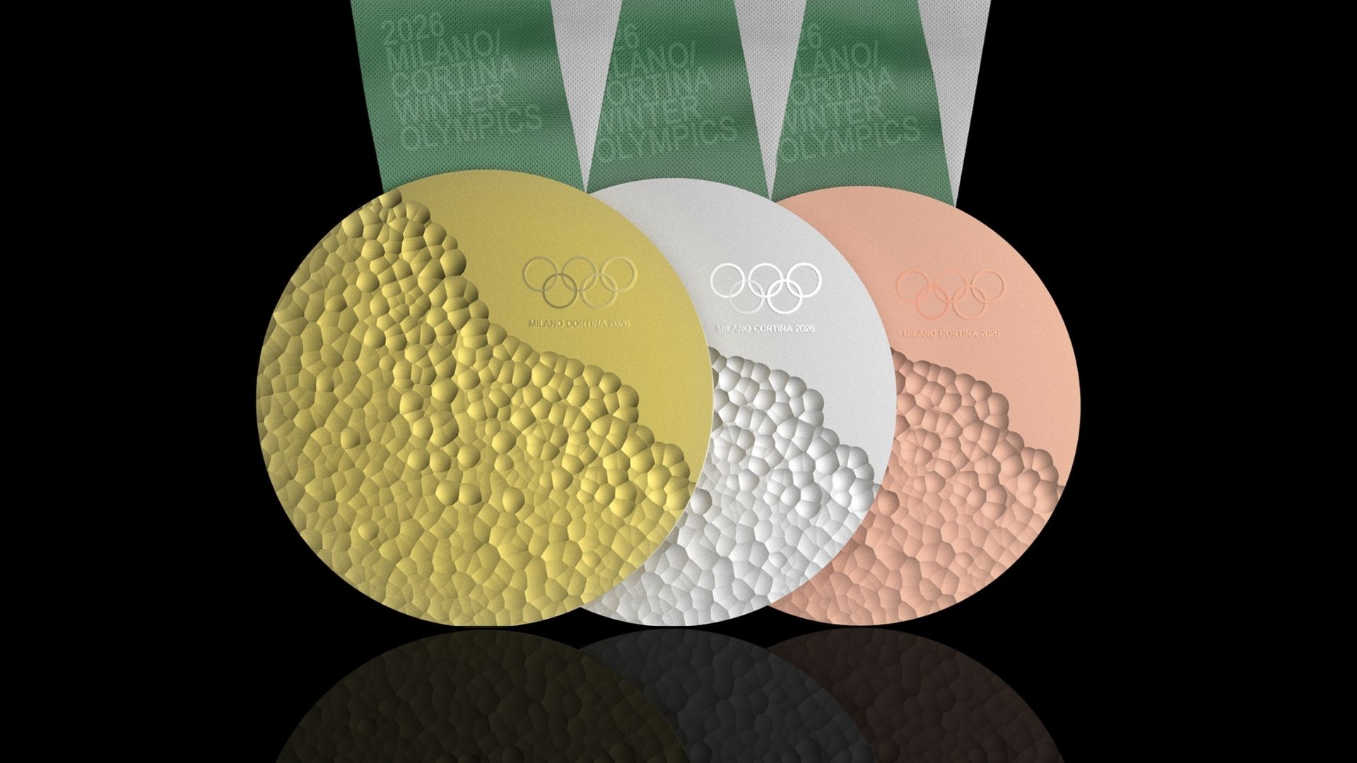 Milano Cortina Winter Olympics medal is an organic piece - DesignWanted : DesignWanted