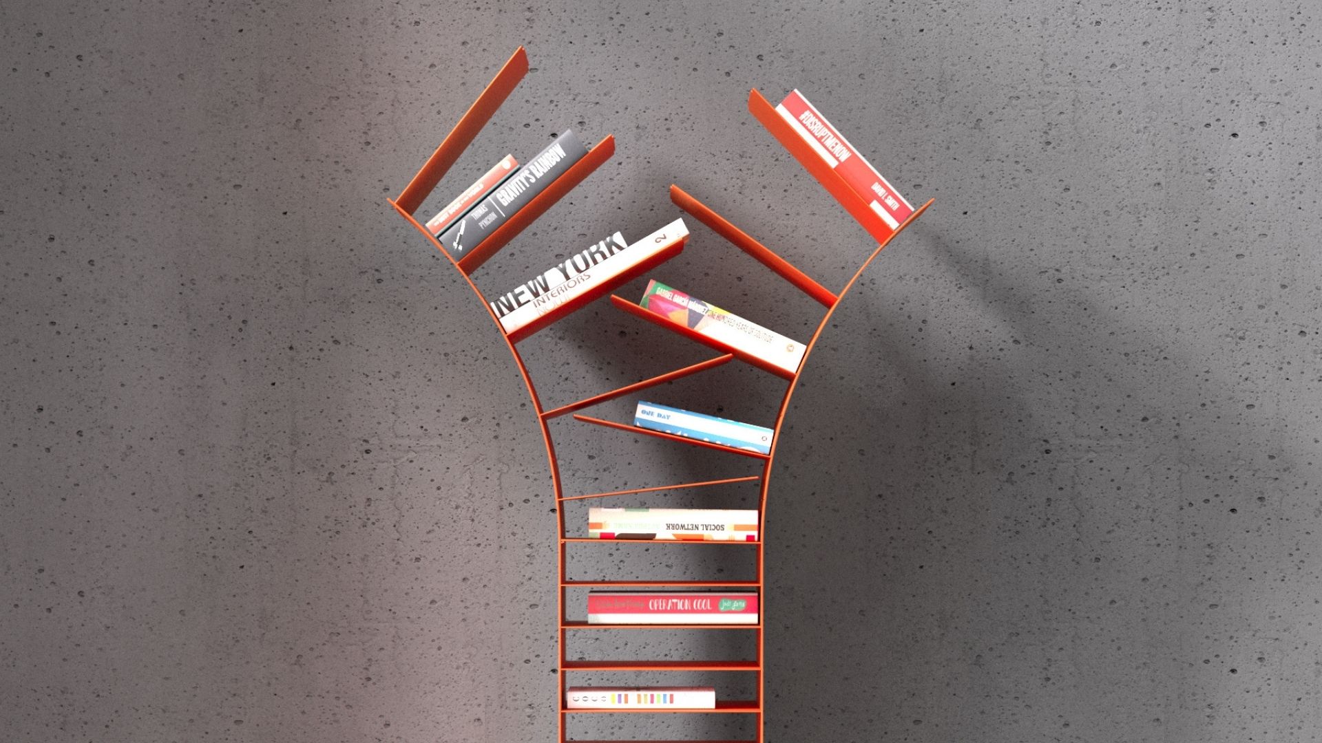 Zipper Bookshelf by Deniz Aktay