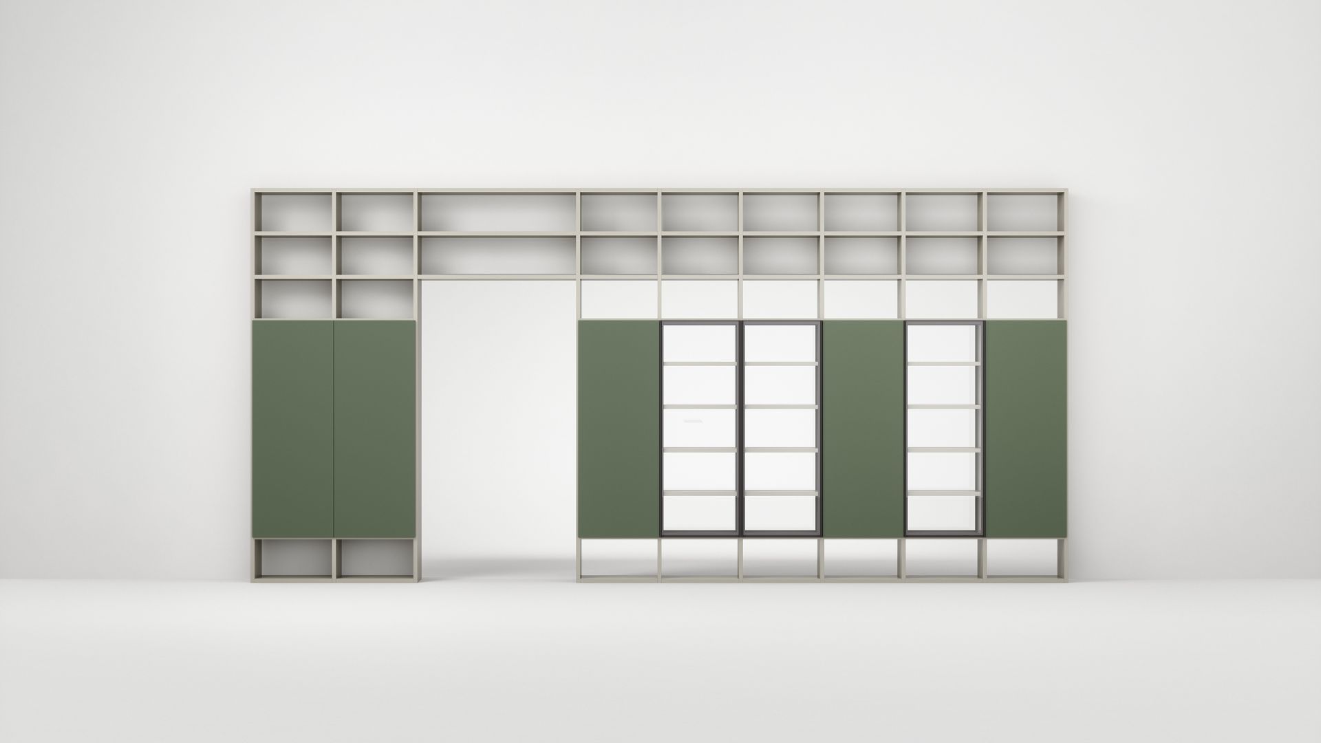 Wall 30 bookcase by Novamobili _ modular design _ Milan Design Week 2023