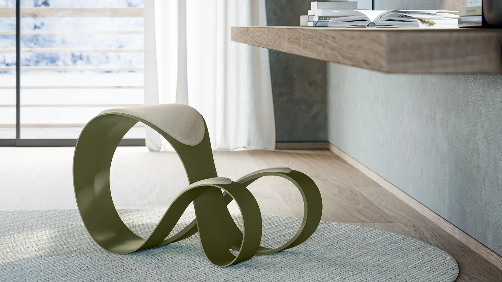 Moon chair by Serena Papait for Quadrifoglio group _ office seating - Cover