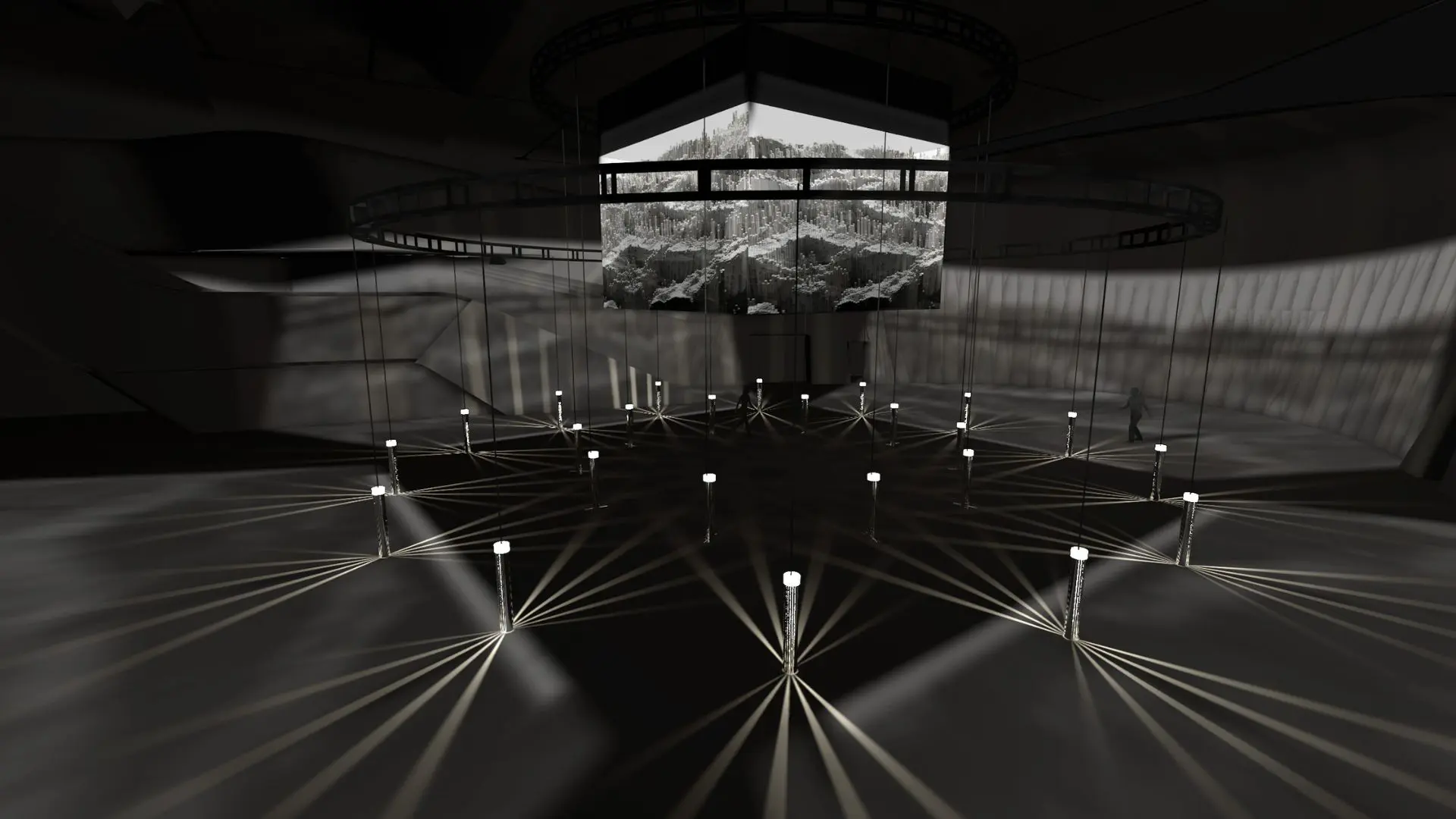 LIGHT ARCHITECTURE exhibition by media artist Yiyun Kang - cover