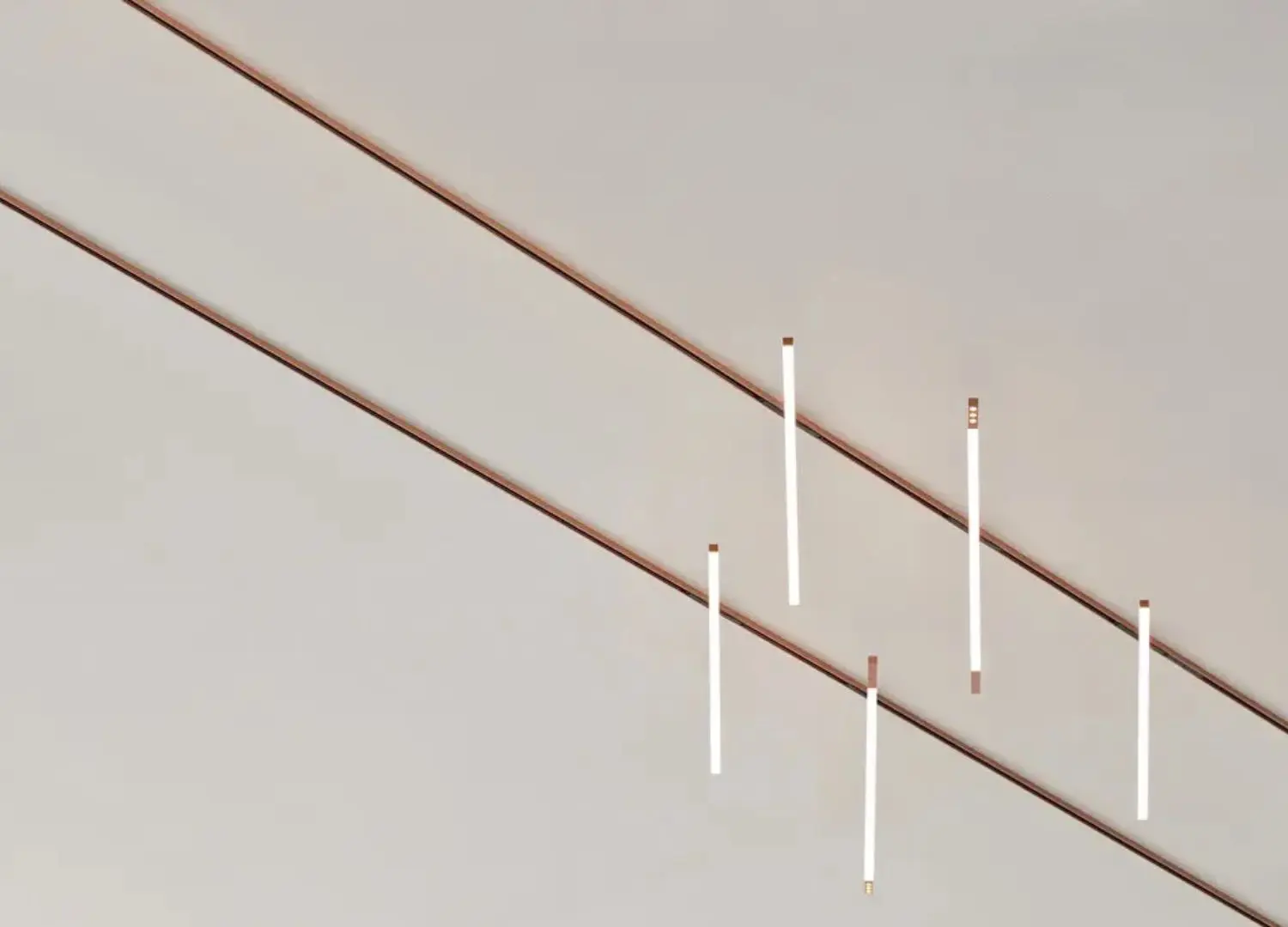 Magic Stick by Jorge Herrera for Flos. The groundbreaking lighting system rotates 360 degrees and can be positioned in infinite ways. - © Jorge Herrera Studio