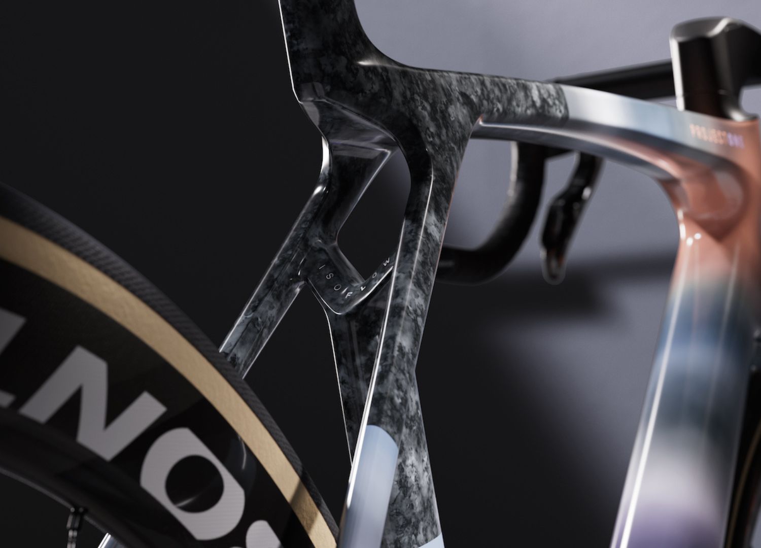 The seatpost stands out with its contrasting ultra-deep, stormy shades. - © Trek