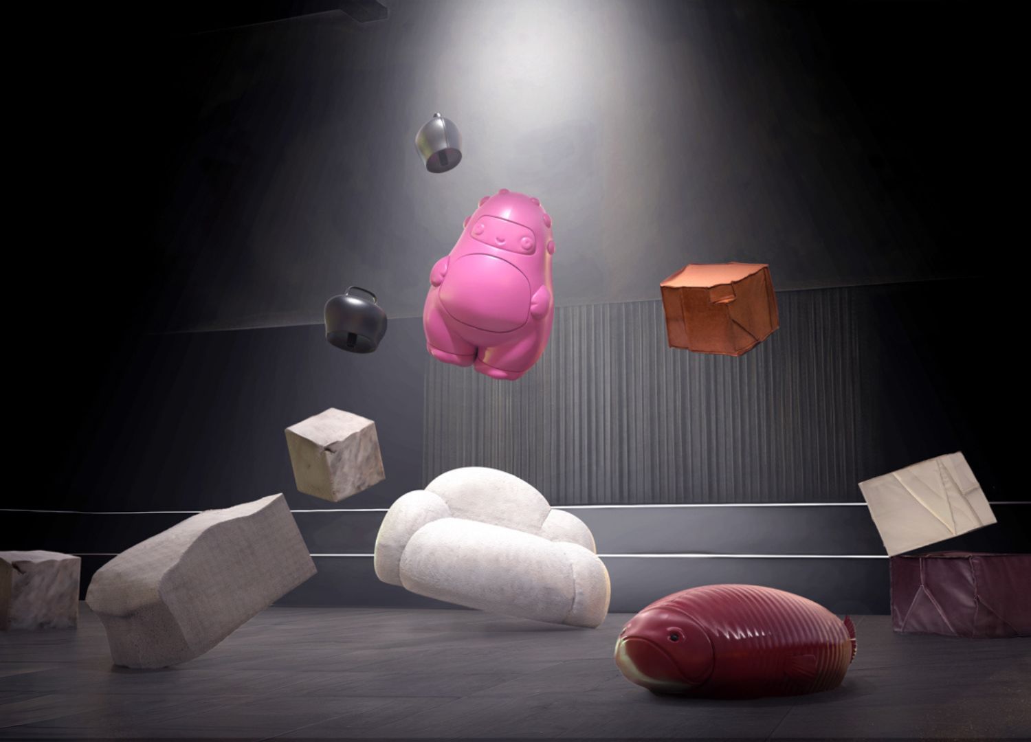 In IAMMI and Materia Studio's SENSES, every piece evokes archetypal personalities that pulsate with life in the darkness and harmoniously connect with the light. - © IAMMI & Materia Studio