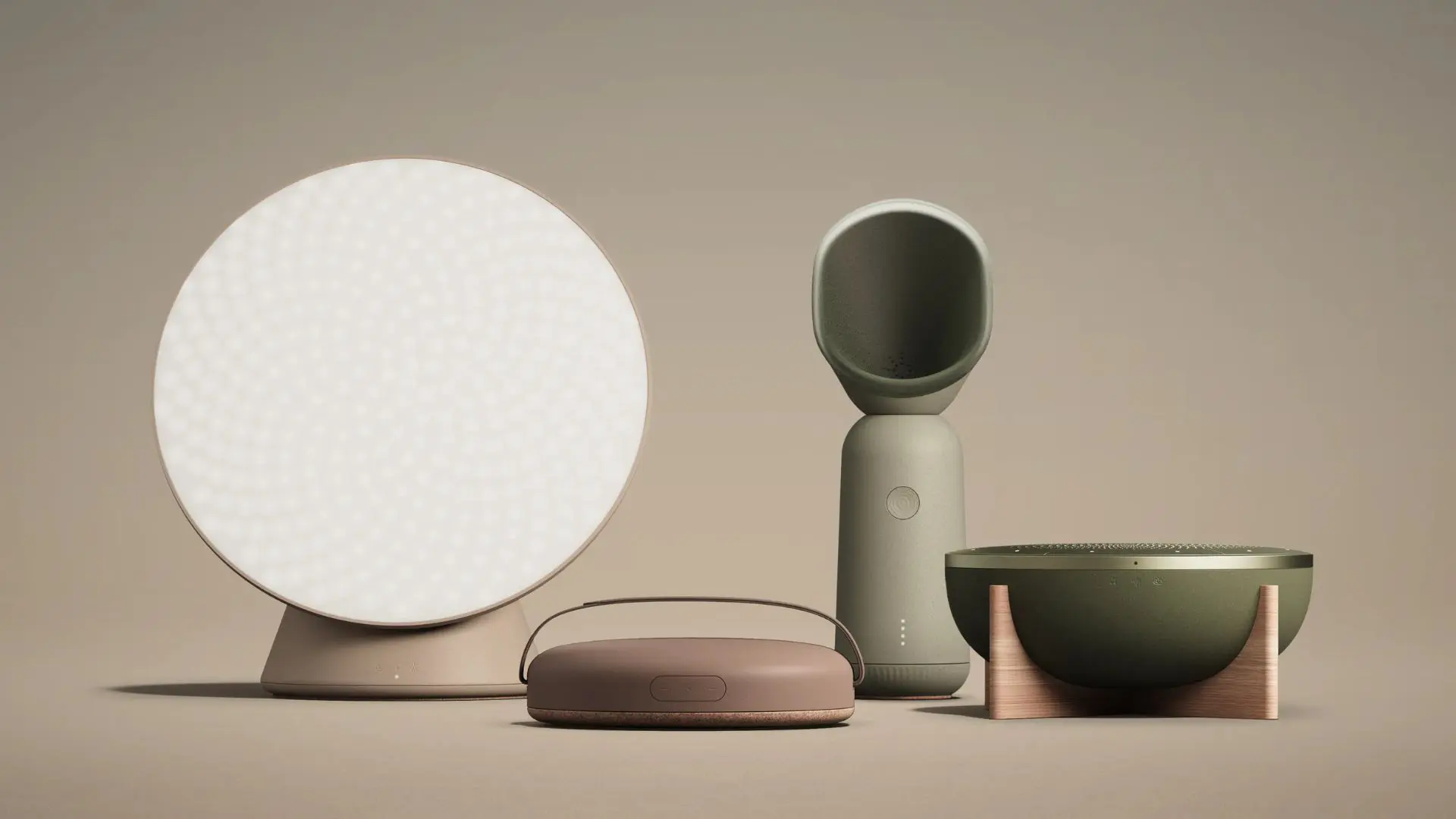Berlin-based design studio Pong Design’s range of multifunctional sustainable products supports and improves one’s physical and mental health, whether at home or on the go. Entitled Wellbeing, the collection is characterized by its tactile aesthetic and muted hues.