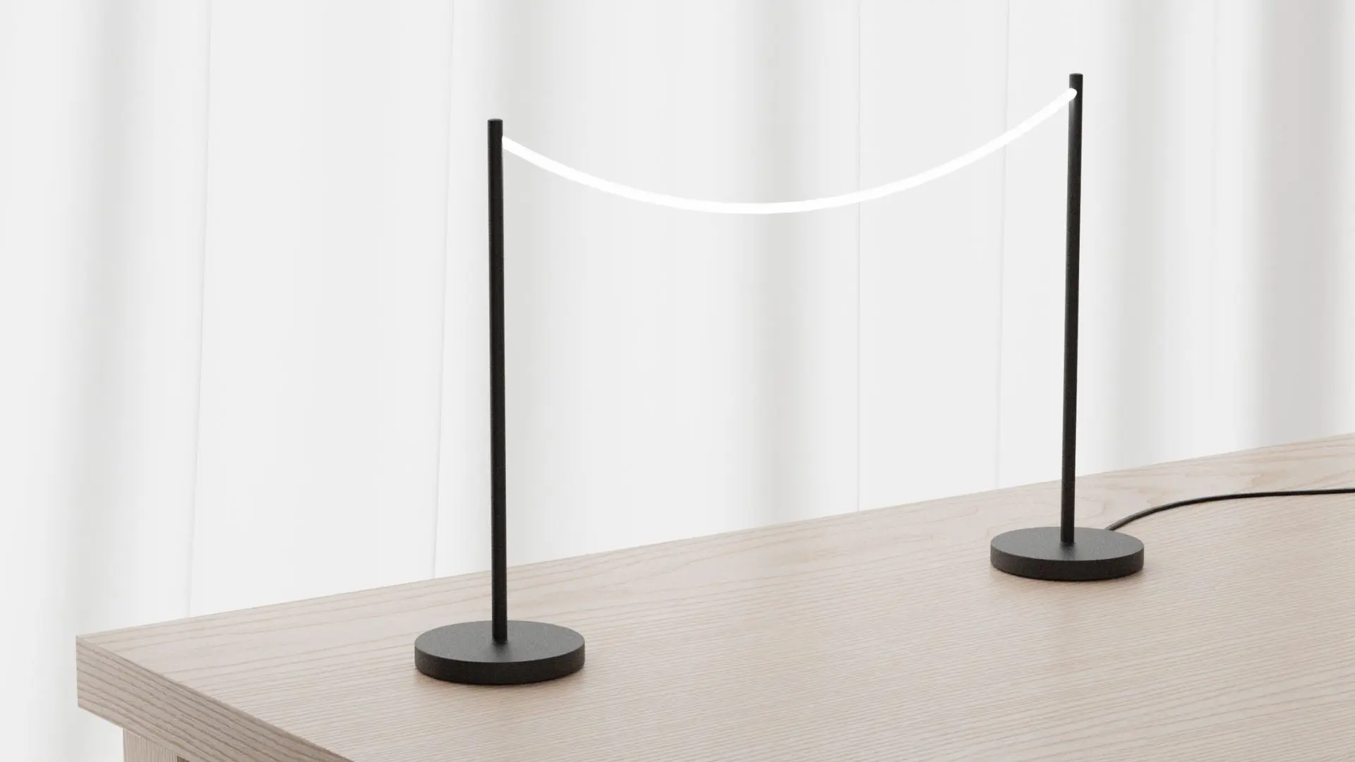 Strama Table Lamp by André Bern _ minimal lighting design