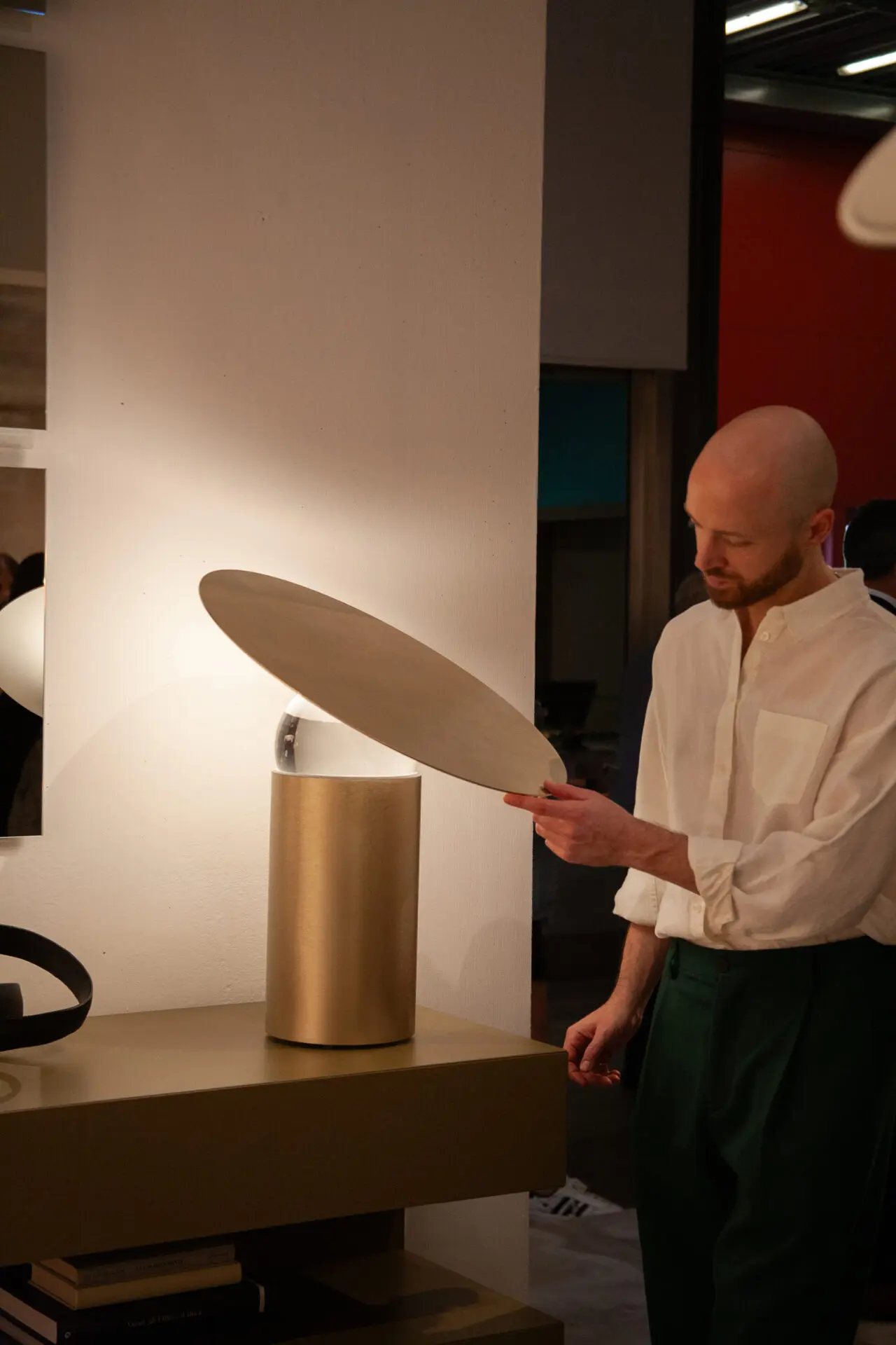 Johannes Budde with Era lamp