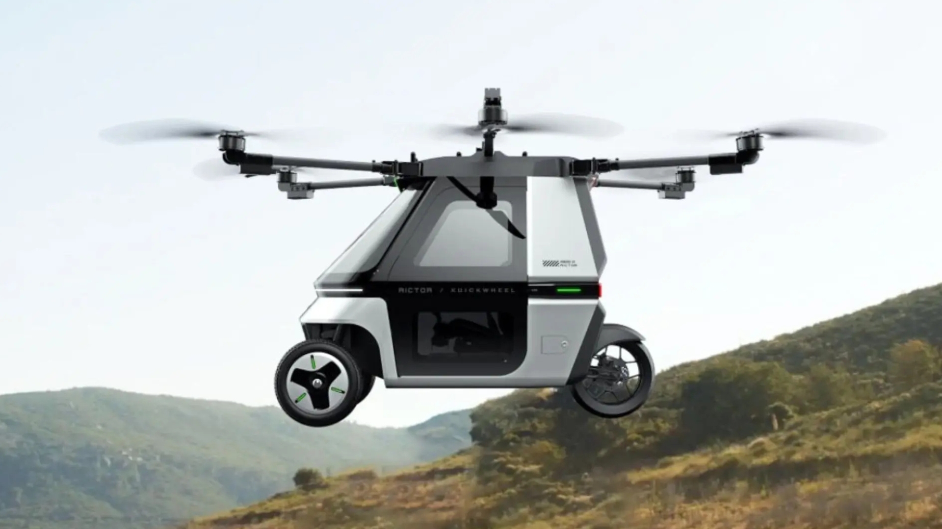 The flying motorcycle, Skyrider X6 by Kuickwheel