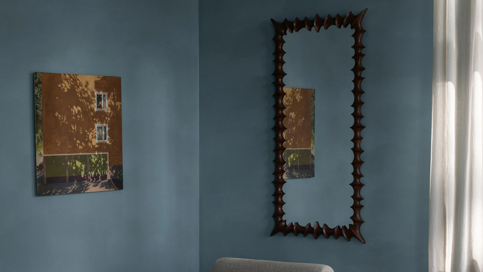 Brutalist Mirror Large - Black by Edin & Lina Kjellvertz, © Dusty Deco_02