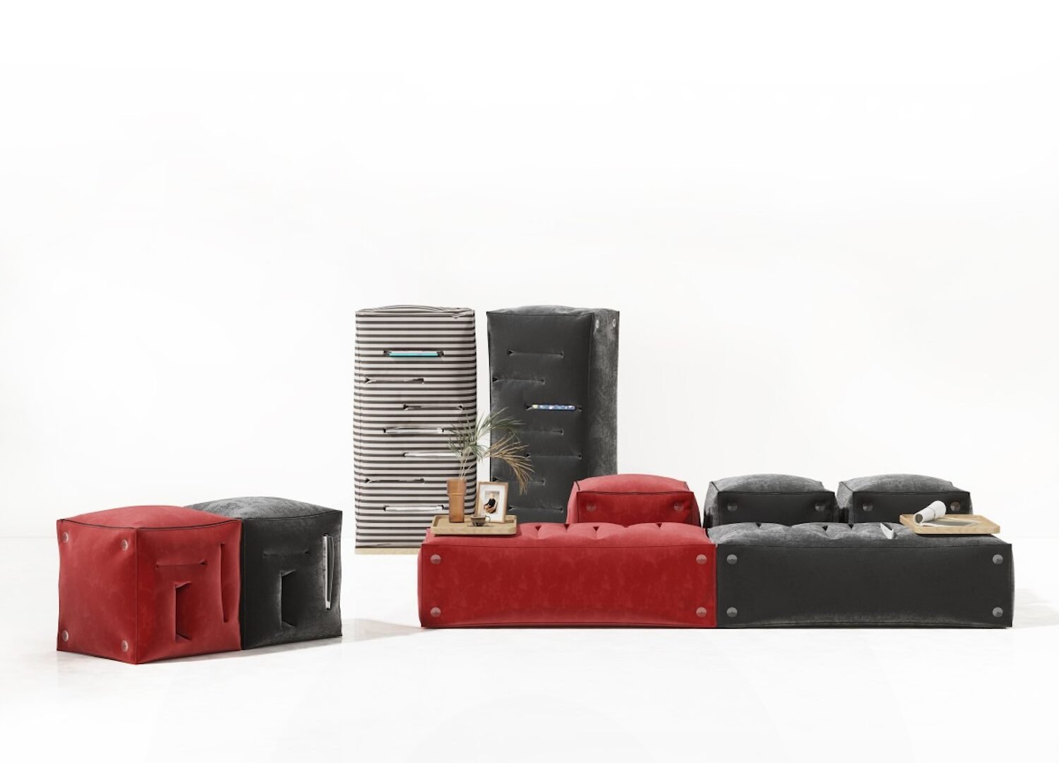 Cubee Modular Inflatable Furniture ©Yu Ren